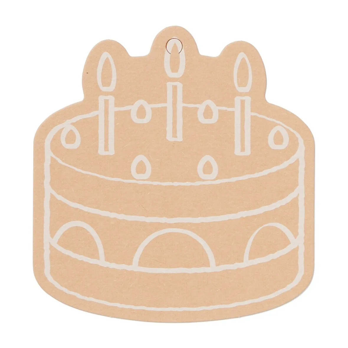 Muji Etiquetas de regalo - Tarta, paquete de 3