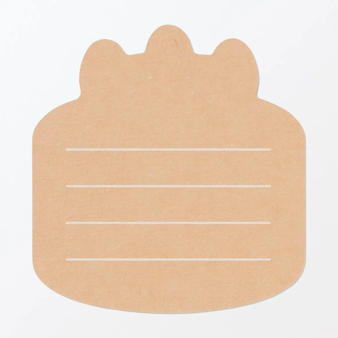 Muji Etiquetas de regalo - Tarta, paquete de 3