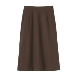 Outlet Muji Falda acampanada elástica y cepillada para mujer
