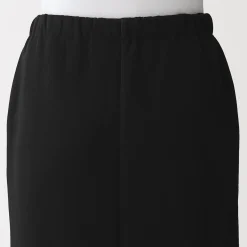 Discount Muji Falda midi de mezcla de algodón y tejido de sudadera ligera para mujer