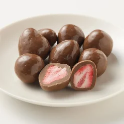 Hot Muji Fresas deshidratadas recubiertas de chocolate con leche