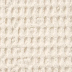 Clearance Muji Funda de cojín de tejido waffle de algodón orgánico lavado