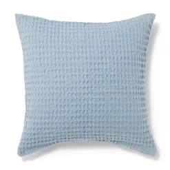 Clearance Muji Funda de cojín de tejido waffle de algodón orgánico lavado