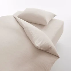Clearance Muji Funda de edredón de algodón jersey ‐ Doble grande