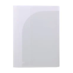 Muji Funda de libro de polipropileno con bolsillos