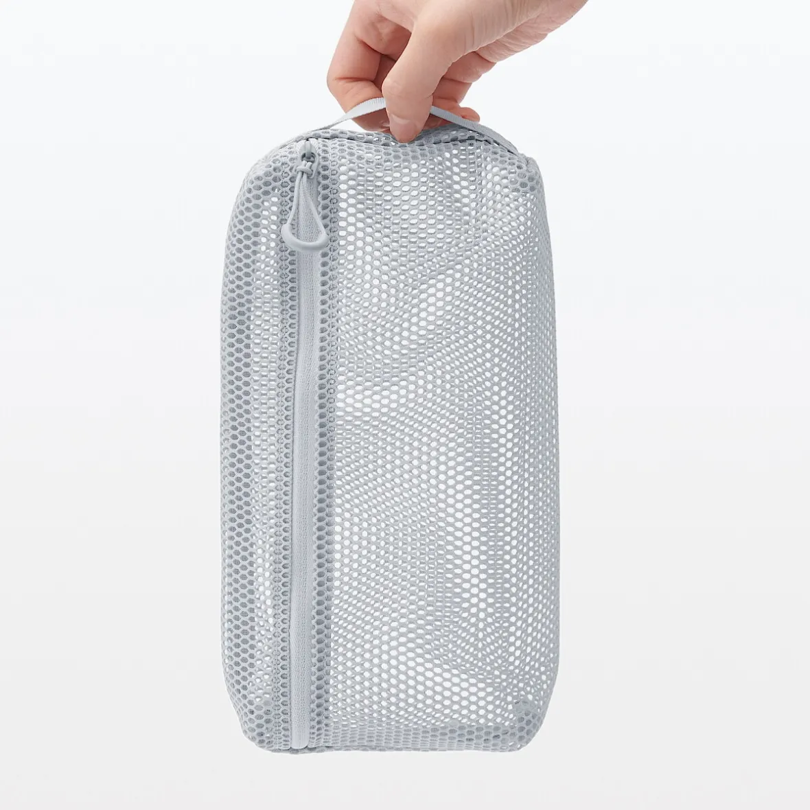 New Muji Funda de malla de poliéster - Mediana, Gris
