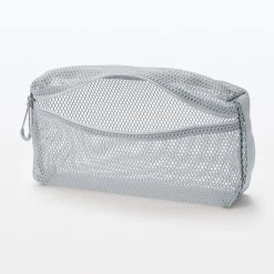 New Muji Funda de malla de poliéster - Mediana, Gris
