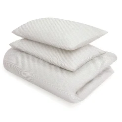 New Muji Funda nórdica de algodón con acabado lavado ‐ Individual, Rayé