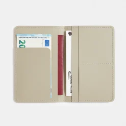 Sale Muji Funda para pasaporte de cuero reciclado - Aschgrau