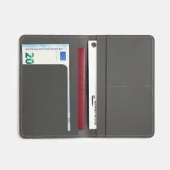 Online Muji Funda para pasaporte de cuero reciclado - Graphite