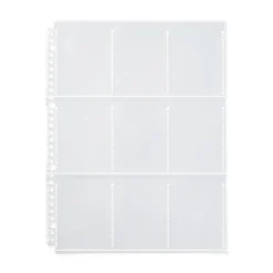 Discount Muji Fundas transparentes para A4 de ancho ‐ 9 compartimentos, tamaño de cartas coleccionables