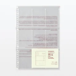 Sale Muji Fundas transparentes para A4 de ancho ‐ 9 compartimentos, tamaño de foto de cámara instantánea