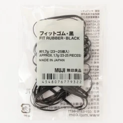 New Muji Gomas de pelo negras