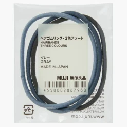 Muji Gomas para el pelo en tres colores
