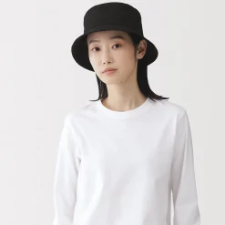 Online Muji Gorro de pescador de sarga de algodón