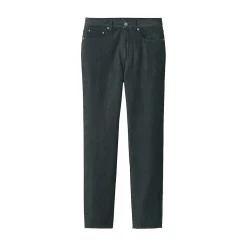Muji Jeans de pierna recta de mezcla de kapok para hombre ‐ Negro