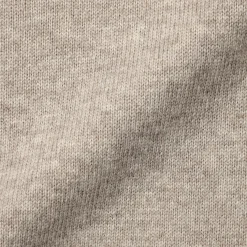 Outlet Muji Jersey de lana de punto medio con cuello redondo para hombre