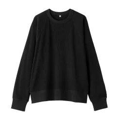 Online Muji Jersey de punto con cuello redondo de algodón orgánico para mujer