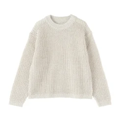 Discount Muji Jersey de punto grueso de algodón orgánico con trenzado para hombre