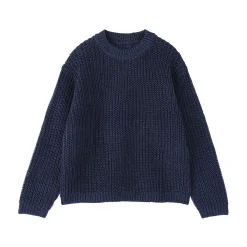 Discount Muji Jersey de punto grueso de algodón orgánico con trenzado para hombre