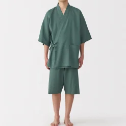 Muji Jinbei waffle unisex de mezcla de lyocell
