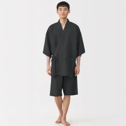 New Muji Jinbei waffle unisex de mezcla de lyocell