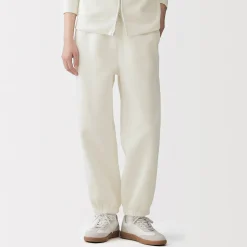 Outlet Muji Joggers de mezcla de algodón para mujer