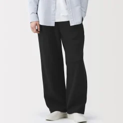 Sale Muji Joggers de punto con dobladillo abierto para hombre
