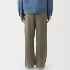 Sale Muji Joggers de punto con dobladillo abierto para hombre
