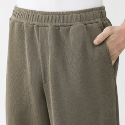 Sale Muji Joggers de punto con dobladillo abierto para hombre