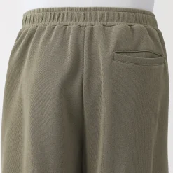 Sale Muji Joggers de punto con dobladillo abierto para hombre
