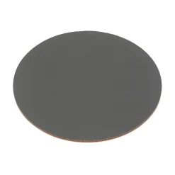 New Muji Juego de 4 posavasos de cuero reciclado, Gris Ceniza