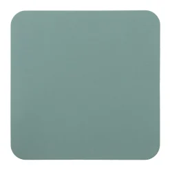 Sale Muji Juego de 4 posavasos rectangulares de cuero reciclado, Eucalipto