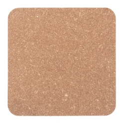 Sale Muji Juego de 4 posavasos rectangulares de cuero reciclado, Eucalipto