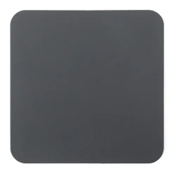 Hot Muji Juego de 4 posavasos rectangulares de cuero reciclado,Grafito