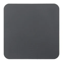 Hot Muji Juego de 4 posavasos rectangulares de cuero reciclado,Grafito