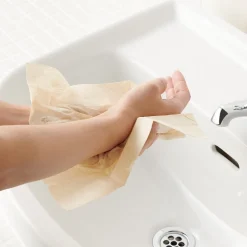 New Muji Juego de 6 servilletas portátiles de papel sin blanquear