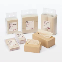 New Muji Juego de 6 servilletas portátiles de papel sin blanquear