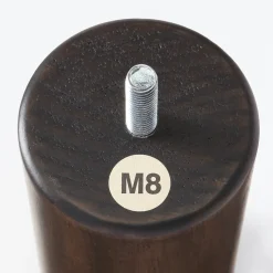 Hot Muji Juego de patas de madera marrón 20cm
