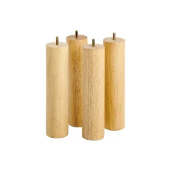 Hot Muji Juego de patas de madera natural 26cm
