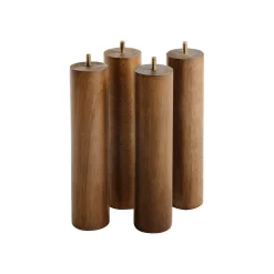 Best Muji Juego de patas de madera marrón 26cm