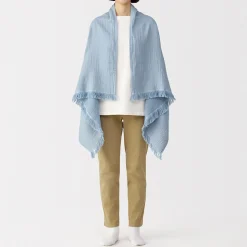Online Muji Manta de gasa doble de algodón orgánico