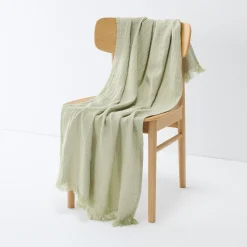 Online Muji Manta de gasa doble de algodón orgánico