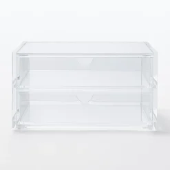 Muji Módulo Acrílico 2 Cajones con Tapa