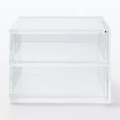 Muji Módulo Acrílico 2 Cajones con Tapa
