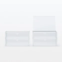 Muji Módulo Acrílico 2 Cajones con Tapa