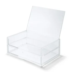 Hot Muji Módulo acrílico 2 cajones con tapa grande