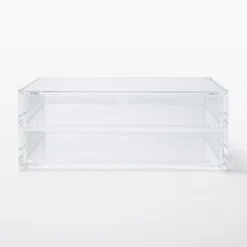 Hot Muji Módulo acrílico 2 cajones con tapa grande