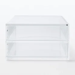 Hot Muji Módulo acrílico 2 cajones con tapa grande