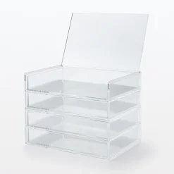 Hot Muji Módulo acrílico 2 cajones con tapa grande